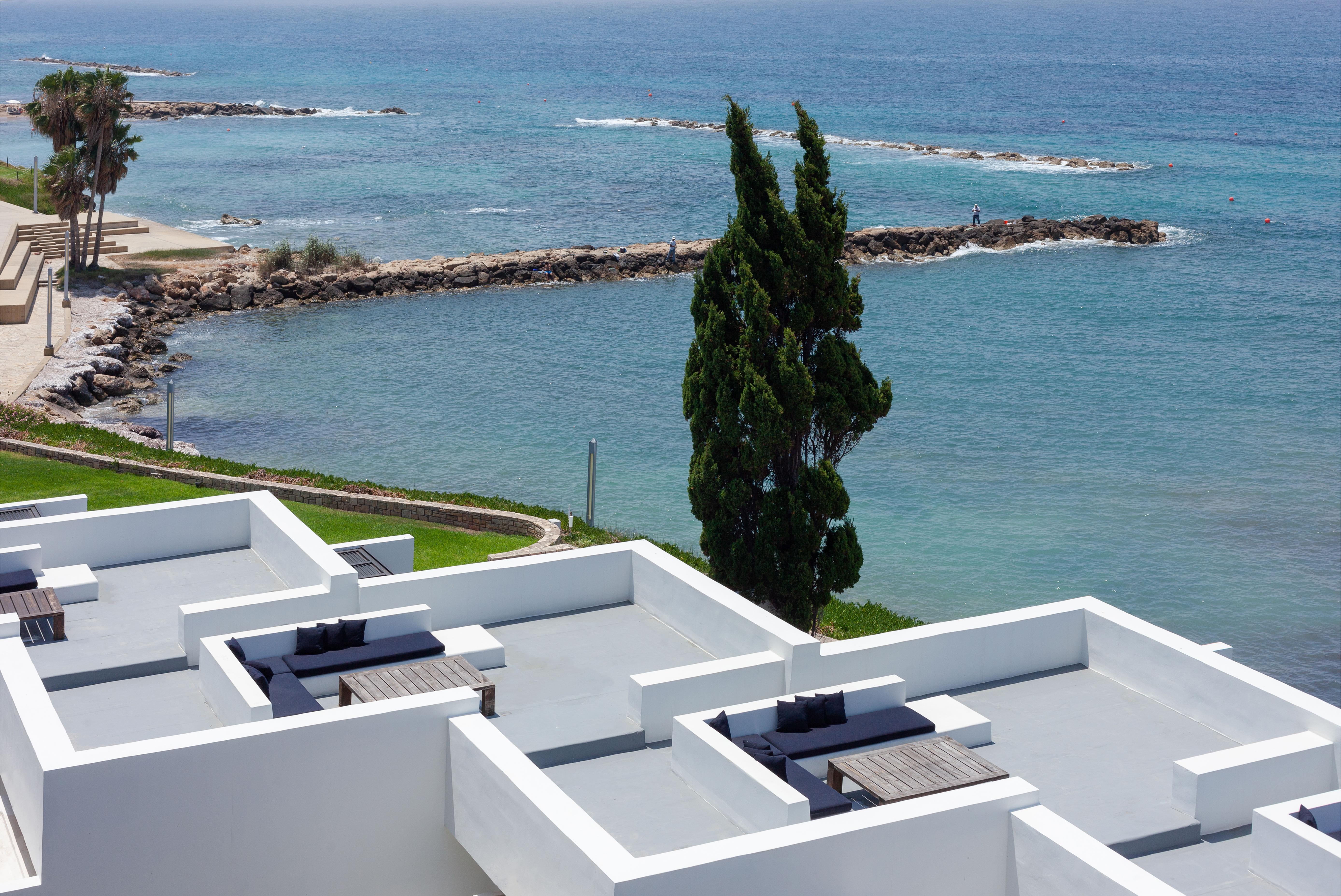 Almyra Hotel Paphos Ngoại thất bức ảnh View of the Mediterranean Sea from the hotel